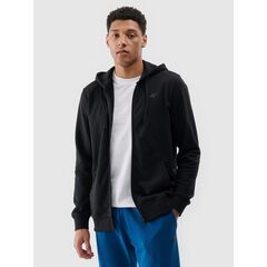 4F bluza dresowa męska rozpinana z kapturem 4FWMM00TSWSM1768 czarny