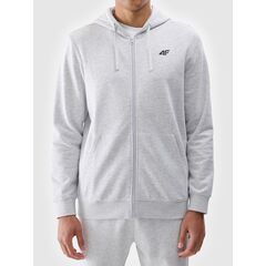4F bluza dresowa męska rozpinana z kapturem 4FWMM00TSWSM1768 szary