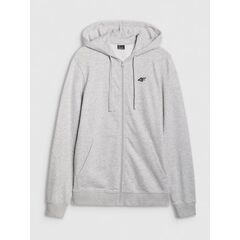 4F bluza dresowa męska rozpinana z kapturem 4FWMM00TSWSM1768 szary