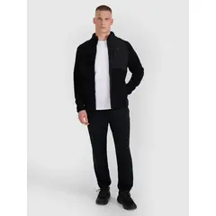 4F bluza polarowa męska polar rozpinany 4FWAW25TFLEM339 czarny