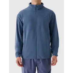 4F bluza polarowa męska polar rozpinany 4FWAW25TFLEM357 niebieski
