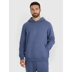 4F bluza dresowa męska z kapturem 4FWMM00TSWSM1766 niebieski