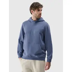4F bluza dresowa męska z kapturem 4FWMM00TSWSM1766 niebieski