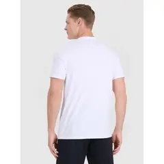 4F koszulka męska treningowa z wykończeniem szybkoschnącym 4FWMM00TFTSM1830 biały