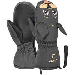 REUSCH Rękawiczki dziecięce Sweety Mitten czarne piesek, Kolor: czarny, Rozmiar: III