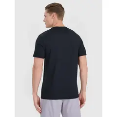 4F koszulka męska treningowa z wykończeniem szybkoschnącym 4FWMM00TFTSM1830 czarny