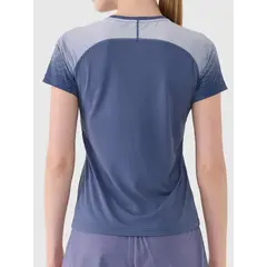 4F koszulka damska z wykończeniem szynkoschnącym 4FWAW25TFTSF1510 niebieski