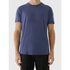 4F koszulka męska z merino 4FWAW25TFTSM1526 niebieski