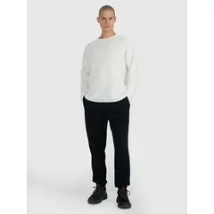 4F koszulka z długim rękawem męska longsleeve 4FWAW25TLONM474 biały