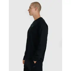 4F koszulka z długim rękawem męska longsleeve 4FWAW25TLONM474 czarny