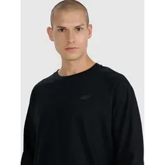 4F koszulka z długim rękawem męska longsleeve 4FWAW25TLONM474 czarny