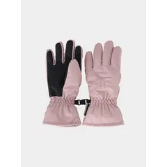 4F rękawice zimowe dziecięce 4FJWAW25AFGLU190 różowy, Kolor: różowy, Rozmiar: L