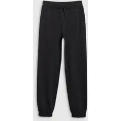 4F spodnie bawełniane dziecięce dresowe 4FJWMM00TTROM1188 czarny