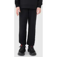 4F spodnie bawełniane dziecięce dresowe 4FJWMM00TTROM1188 czarny