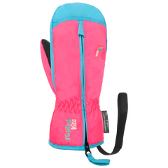 REUSCH rękawice dziecięce jednopalczaste Ben Mitten różowo-niebieskie, Kolor: różowy, Rozmiar: I, 2 zdjęcie