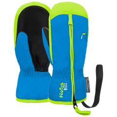 REUSCH rękawice dziecięce jednopalczaste Ben Mitten niebiesko-zielone, Kolor: niebieski, Rozmiar: II