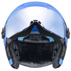 Kask narciarski dziecięcy UVEX Rocket junior Visor niebieski, Kolor: niebieski, Rozmiar: 51-55, 6 zdjęcie