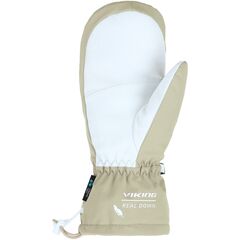Rękawice narciarskie damskie VIKING Ogama puchowe jednopalczaste beżowe