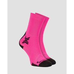 Skarpety unisex X-Socks BIKE PERFORM CREW FLUO PINK/X BLACK różowe, Kolor: różowy, Rozmiar: 35/38