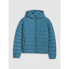 4F kurtka damska zimowa puchowa z kapturem 4FWAW25TDJAF580 zielona, Kolor: zielony, Rozmiar: S, 2 zdjęcie