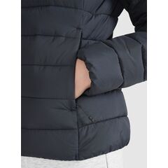 4F kurtka damska zimowa puchowaw z kapturem 4FWAW25TDJAF580 czarna, Kolor: czarny, Rozmiar: L, 4 zdjęcie