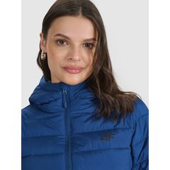 4F kurtka damska zimowa puchowaw z kapturem 4FWAW25TDJAF580 granatowa, Kolor: granatowy, Rozmiar: S, 5 zdjęcie