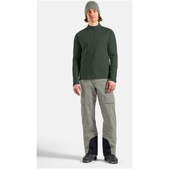 Bluza bez kaptura rozpinana Odlo Mid layer 1/2 zip ESSENTIAL LIGHT zielona, Kolor: zielony, Rozmiar: M