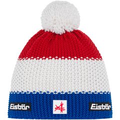 Czapka Eisbar Star Pompon MÜ SA czerwono-niebieska, Kolor: biały, Rozmiar: one size