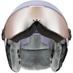 Kask narciarski dziecięcy UVEX Rocket junior Visor fioletowy, Kolor: fioletowy, Rozmiar: 54-58, 5 zdjęcie