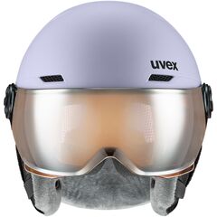 Kask narciarski dziecięcy UVEX Rocket junior Visor fioletowy, Kolor: fioletowy, Rozmiar: 54-58, 4 zdjęcie