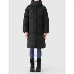 4F kurtka damska zimowa puchowa za kolana 4FWAW25TDJAF588 czarna, Kolor: czarny, Rozmiar: S, 5 zdjęcie