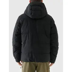 4F kurtka męska puchowa z kapturem z wypełnieniem syntetycznym 4FWAW25TDJAM0710 czarna, Kolor: czarny, Rozmiar: XXL, 4 zdjęcie