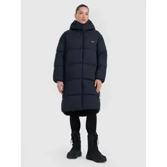 4F kurtka damska zimowa puchowa za kolana 4FWAW25TDJAF588 czarna, Kolor: czarny, Rozmiar: S, 3 zdjęcie