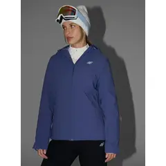 4F ocieplana kurtka narciarska damska z kieszeniami 4FWAW25TTJAF0807 niebieska, Kolor: niebieski, Rozmiar: S, 3 zdjęcie