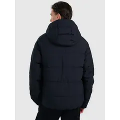 4F kurtka męska puchowa z kapturem z wypełnieniem syntetycznym 4FWAW25TDJAM0710 czarna, Kolor: czarny, Rozmiar: XXL, 2 zdjęcie