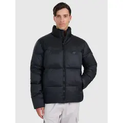 4F kurtka puchowa męska na stójce z wypełnieniem syntetycznym 4FWAW25TDJAM601, Kolor: czarny, Rozmiar: XXL