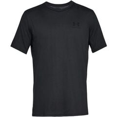 UNDER ARMOUR t-shirt męski koszulka treningowa SPORTSTYLE LEFT CHEST czarna, Kolor: czarny, Rozmiar: S