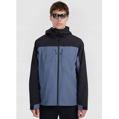 4F kurtka techniczna męska z kapturem i kieszeniami na piersi 4FWAW25TTJAM1010 niebieska, Kolor: niebieski, Rozmiar: XXL