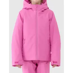 4F ocieplana kurtka narciarska dla dziewczynek 4FJWAW25TTJAF0817 różowa, Kolor: różowy, Rozmiar: 140