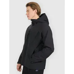 4F kurtka techniczna męska z kapturem i kieszeniami na piersi 4FWAW25TTJAM1010 czarna, Kolor: czarny, Rozmiar: L, 4 zdjęcie