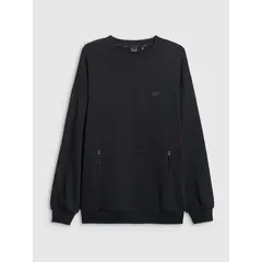 4F bluza męska bez kaptura 4FWAW25TSWSM1924, Kolor: czarny, Rozmiar: XL