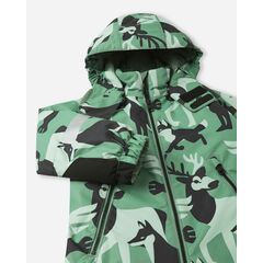 REIMA kombinezon narciarski dziecięcy Kurikka zielony, Kolor: zielony, Rozmiar: 128 cm, 2 zdjęcie