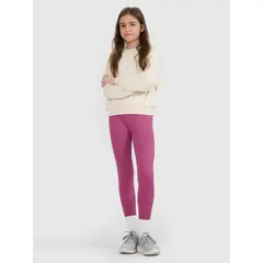 4F legginsy dla dziewczynek 4FJWAW25TTIGF244 różowe, Kolor: różowy, Rozmiar: 128/134, 2 zdjęcie