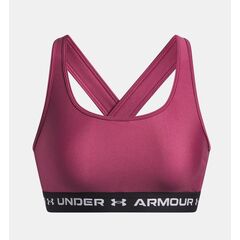 UNDER ARMOUR biustonosz sportowy damski Crossback różowy, Kolor: różowy, Rozmiar: L