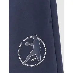 4F spodnie chłopięce z miękkim meszkiem wewnątrz 4FJWAW25TTROM1258 granatowe, Kolor: granatowy, Rozmiar: 164, 2 zdjęcie