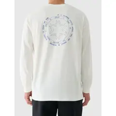 4F koszulka z długim rękawem męska longsleeve 4FWAW25TLONM481 biała, Kolor: biały, Rozmiar: L, 4 zdjęcie