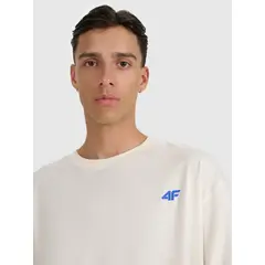 4F koszulka z długim rękawem męska longsleeve 4FWAW25TLONM481 biała, Kolor: biały, Rozmiar: L, 2 zdjęcie