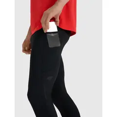 4F leginsy męskie z odblaskowym nadrukiem na nogawkach 4FWAW25TFTIM356, Kolor: czarny, Rozmiar: L, 2 zdjęcie