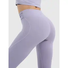 4F legginsy z detalem na pasie i wykończeniem szybkoschnącym 4FWAW25TFTIF369, Kolor: niebieski, Rozmiar: XS, 4 zdjęcie