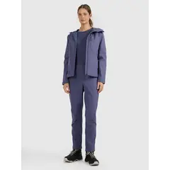 4F spodnie softshell z membraną i kieszeniami na zamek 4FWAW25TFTRF0988 niebieskie, Kolor: niebieski, Rozmiar: S